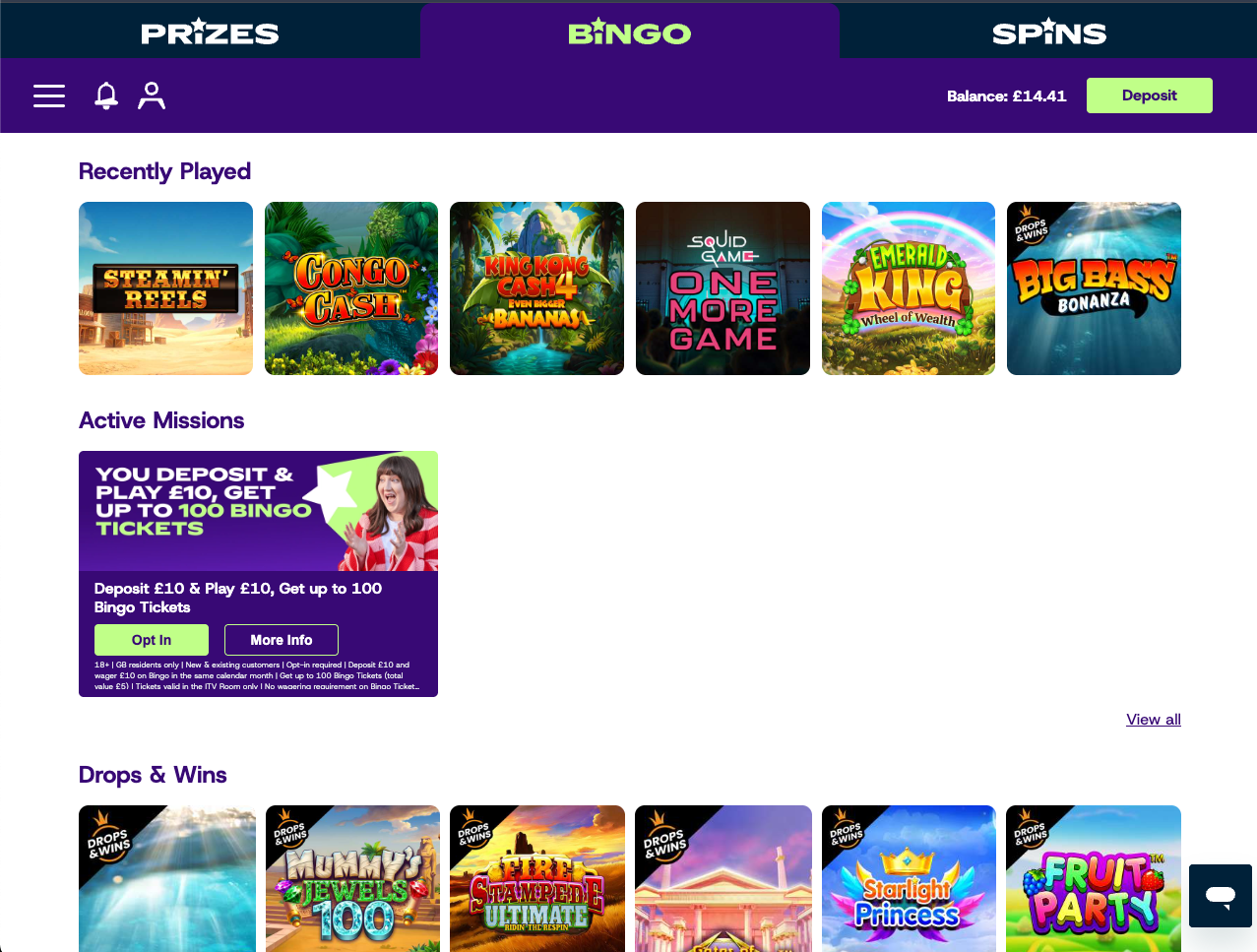Recently Played Swimlane